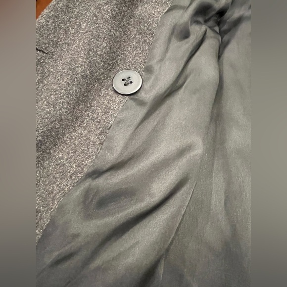 Talbots‎ | 100% Wool Classic Pea Coat | Charcoal Grey | Petite 14 - Picture 11 of 11